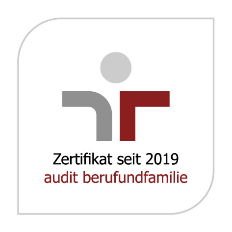 Logo Zertifikat seit 2019 audit berufundfamilie