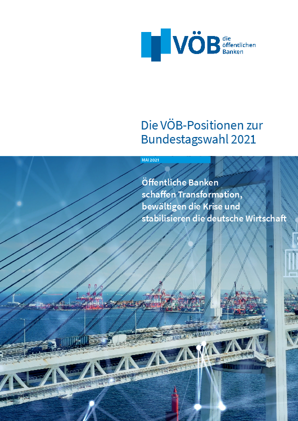 Publikation Die VÖB-Positionen zur Bundestagswahl 2021