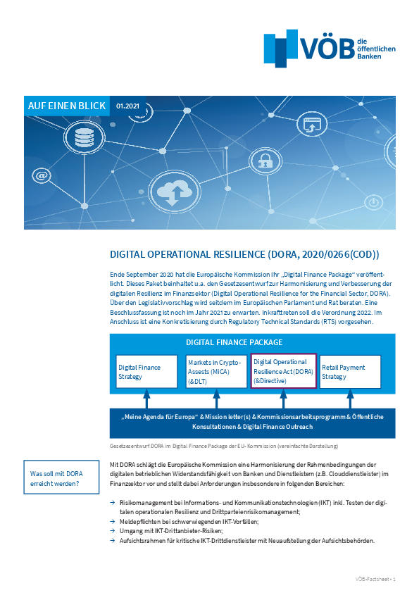 Publikation VÖB auf einen Blick: Digital Operational Resilience