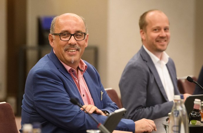 Öffnet eine Lightbox: V.l.n.r. Gunar Feth, Dr. Hagen Christmann V.l.n.r. Gunar Feth, Dr. Hagen Christmann